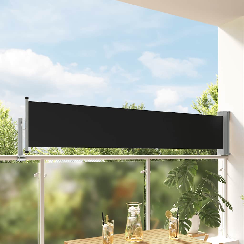 JUNG Vida Ausziehbare Seitenmarkise 60×300 cm Schwarz