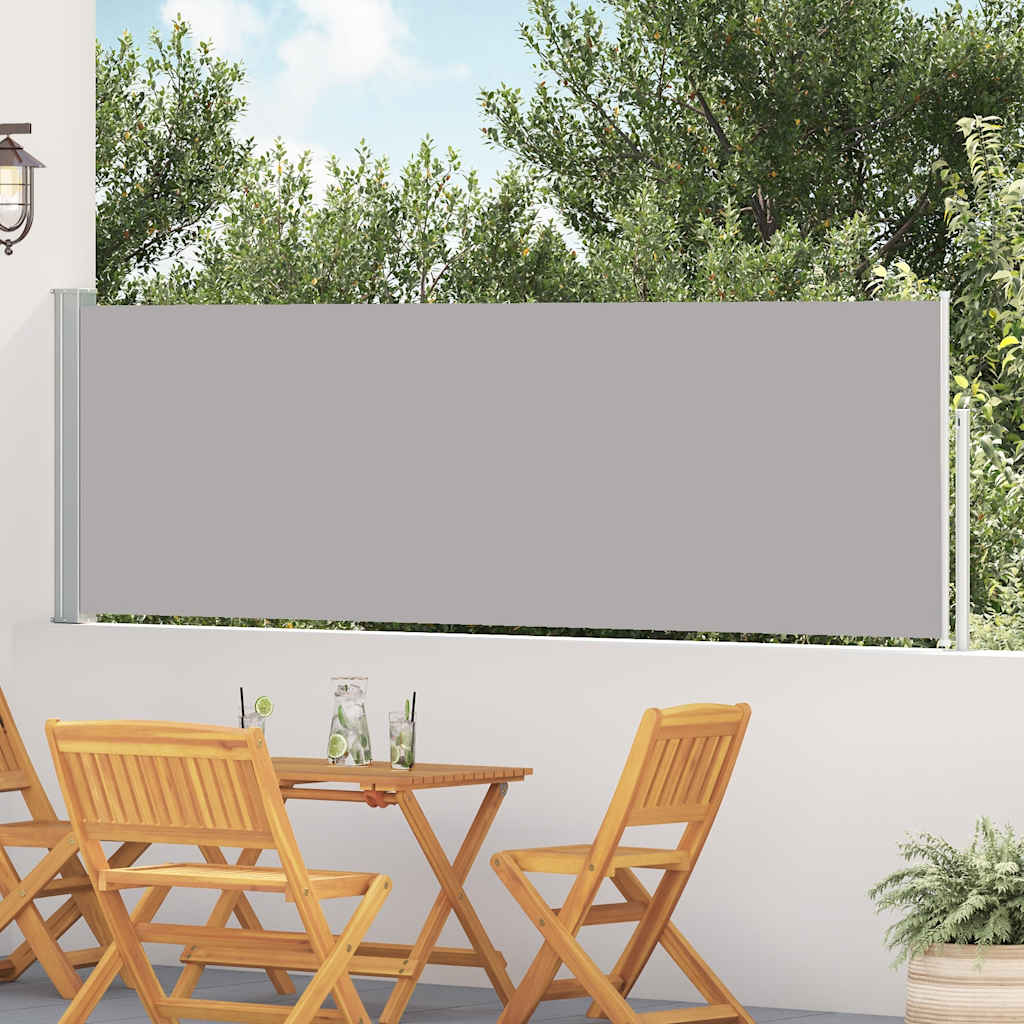 JUNG Vida Ausziehbare Seitenmarkise 100×500 cm Grau