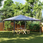 JUNG Vida Profi-Partyzelt 4×4 m Anthrazit 90 g/m²