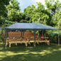 JUNG Vida Profi-Partyzelt 4×6 m Grün 90 g/m²