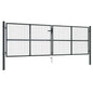 JUNG Vida Maschen-Gartentor verzinkter Stahl 400 x 125 cm Grau