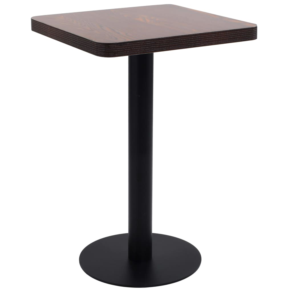 JUNG Vida Bistrotisch Dunkelbraun 50x50 cm MDF