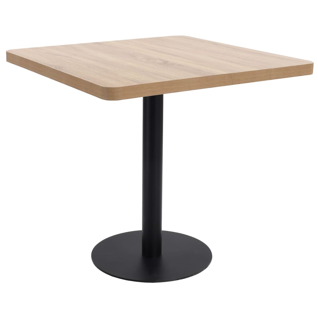 JUNG Vida Bistrotisch Hellbraun 80x80 cm MDF