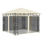 JUNG Vida Pavillon mit Moskitonetz 3x3x2,73 m Creme 180 g/m²