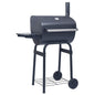 JUNG Vida Holzkohlegrill Smoker mit Unterer Ablage Schwarz