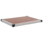 JUNG Vida Garten-Duschwanne WPC Edelstahl 80 x 62 cm Braun