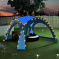 JUNG Vida Partyzelt mit LED und 4 Seitenwänden 3,6x3,6x2,3 m Blau