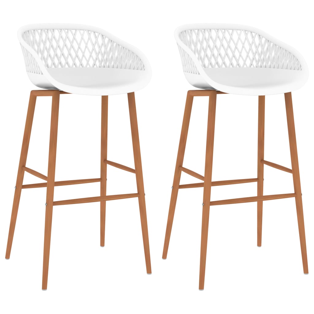 JUNG Vida Barhocker 2 Stk. Weiß