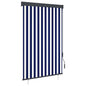 JUNG Vida Außenrollo 120 x 250 cm Blau und Weiß