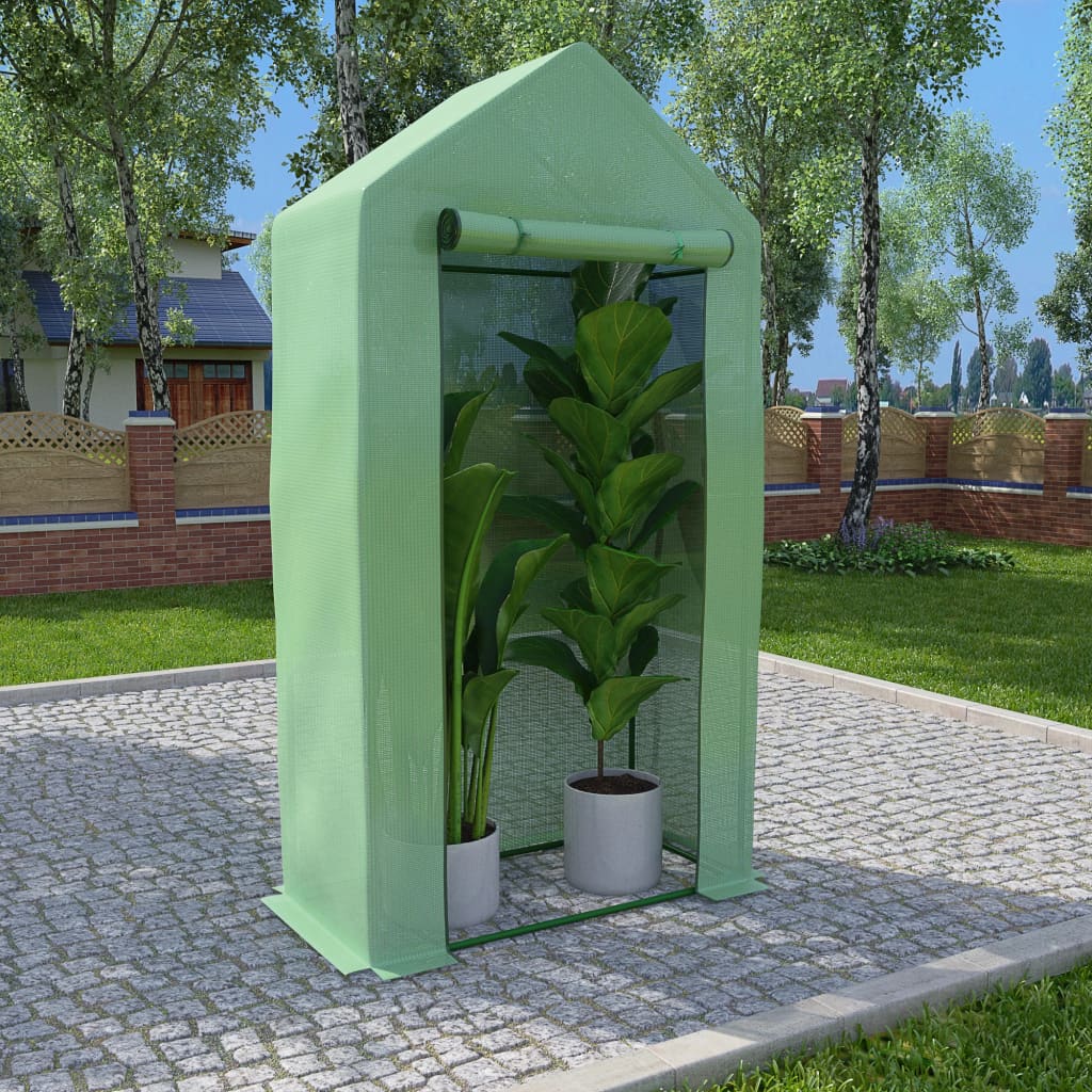 JUNG Vida Gewächshaus mit Stahlrahmen 0,5 m² 1x0,5x1,9 m