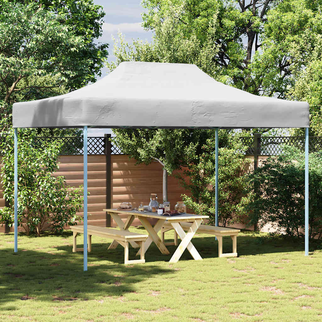 JUNG Vida Profi-Partyzelt Faltbar 280x410x315 cm Stahl Weiß