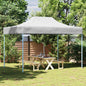 JUNG Vida Profi-Partyzelt Faltbar 280x410x315 cm Stahl Weiß