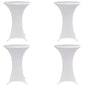 JUNG Vida Stehtischhussen 4 Stk. Ø 70 cm Weiß Stretch
