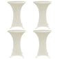 JUNG Vida Stehtischhussen 4 Stk. Ø 70 cm Creme Stretch