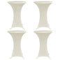 JUNG Vida Stehtischhussen 4 Stk. Ø 80 cm Creme Stretch