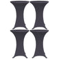 JUNG Vida Stretch-Tischhussen 4 Stk. 60 cm Anthrazit