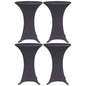 JUNG Vida Stretch-Tischhussen 4 Stk. 70 cm Anthrazit