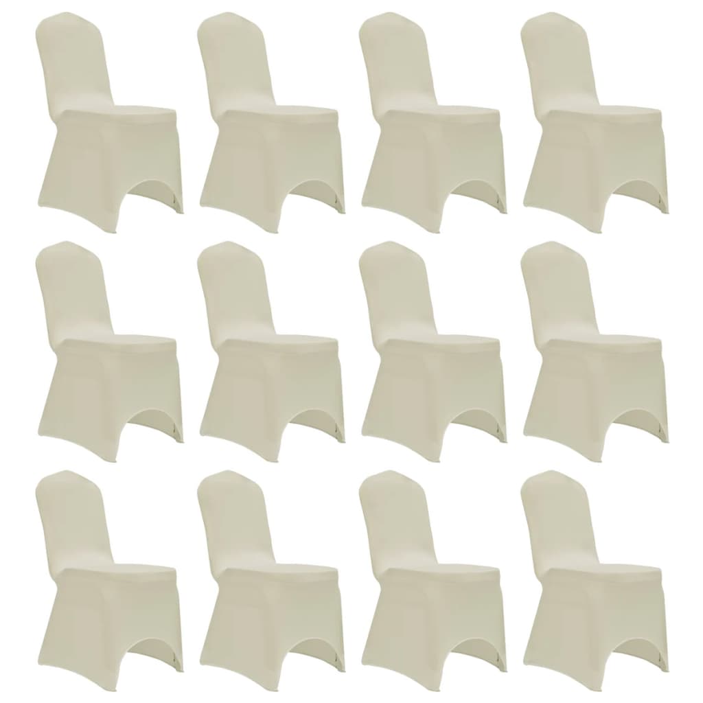 JUNG Vida Stretch-Stuhlhussen 12 Stk. Creme