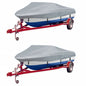 JUNG Vida Bootspersenninge 2 Stk. Grau Länge 427-488 cm Breite 173 cm