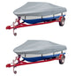 JUNG Vida Bootspersenninge 2 Stk. Grau Länge 610-671 cm Breite 254 cm