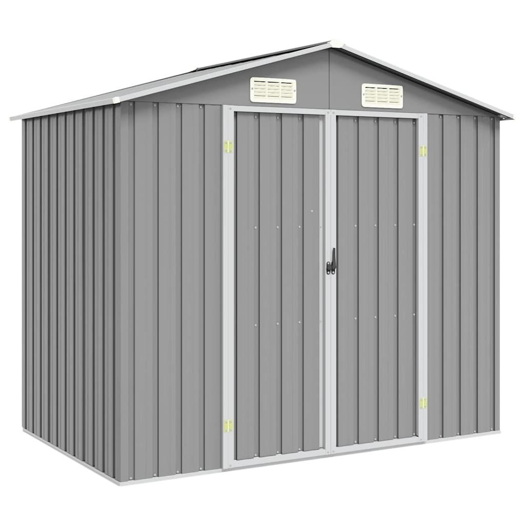 JUNG Vida Gerätehaus Grau 205x129x183 cm Verzinkter Stahl