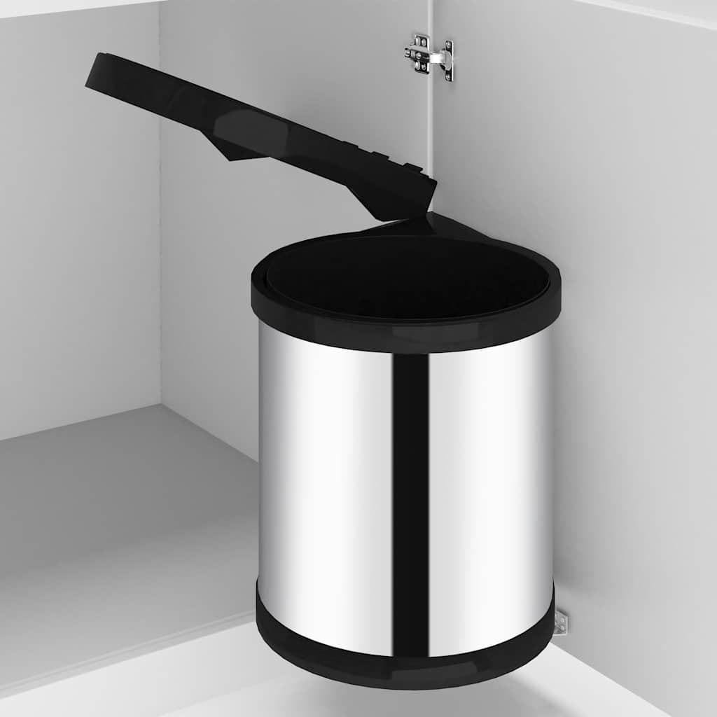 JUNG Vida Küchen-Einbau-Mülleimer Edelstahl 12 L