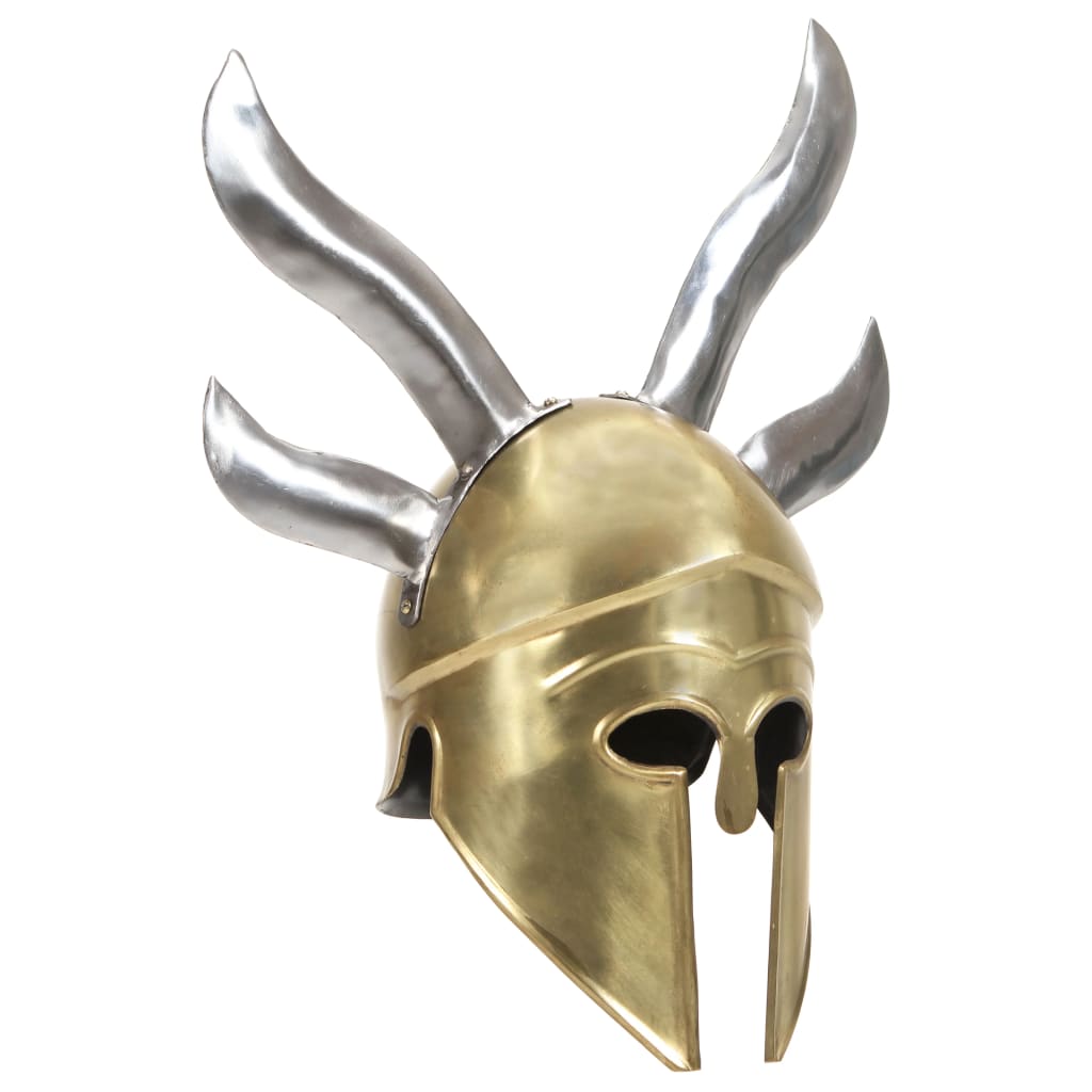 JUNG Vida Griechischer Krieger-Helm Antik Replik für LARP Messing Stahl