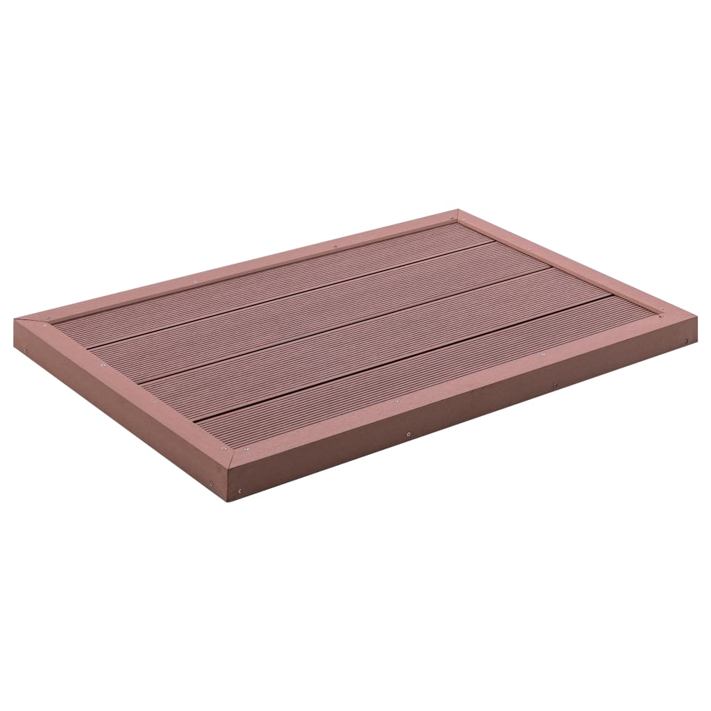 JUNG Vida Bodenelement für Solardusche Braun 101x63x5,5 cm WPC