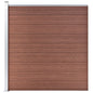 JUNG Vida Gartenzaun WPC 175x186 cm Braun