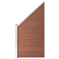 JUNG Vida Zaunelement WPC 95x(105-180) cm Braun