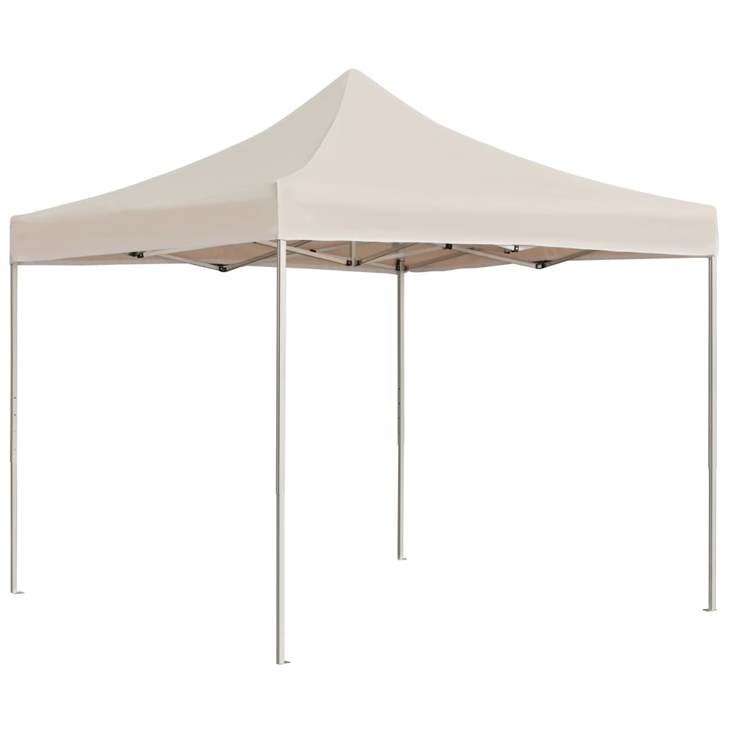 JUNG Vida Profi-Partyzelt Faltbar Aluminium 2x2 m Creme