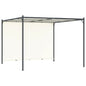 JUNG Vida Pergola mit Verstellbarem Dach Cremeweiß 3x3 m Stahl