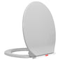 JUNG Vida Toilettensitz mit Absenkautomatik Quick-Release Hellgrau Oval