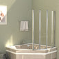 JUNG Vida Duschabtrennung 120x140 cm Hartglas Transparent