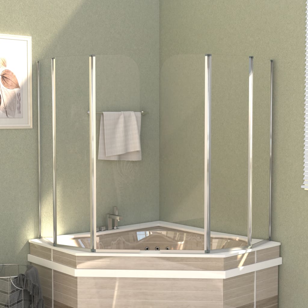 JUNG Vida Duschabtrennungen 2 Stk. 104x130 cm Hartglas Transparent