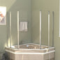 JUNG Vida Duschabtrennungen 2 Stk. 104x130 cm Hartglas Transparent