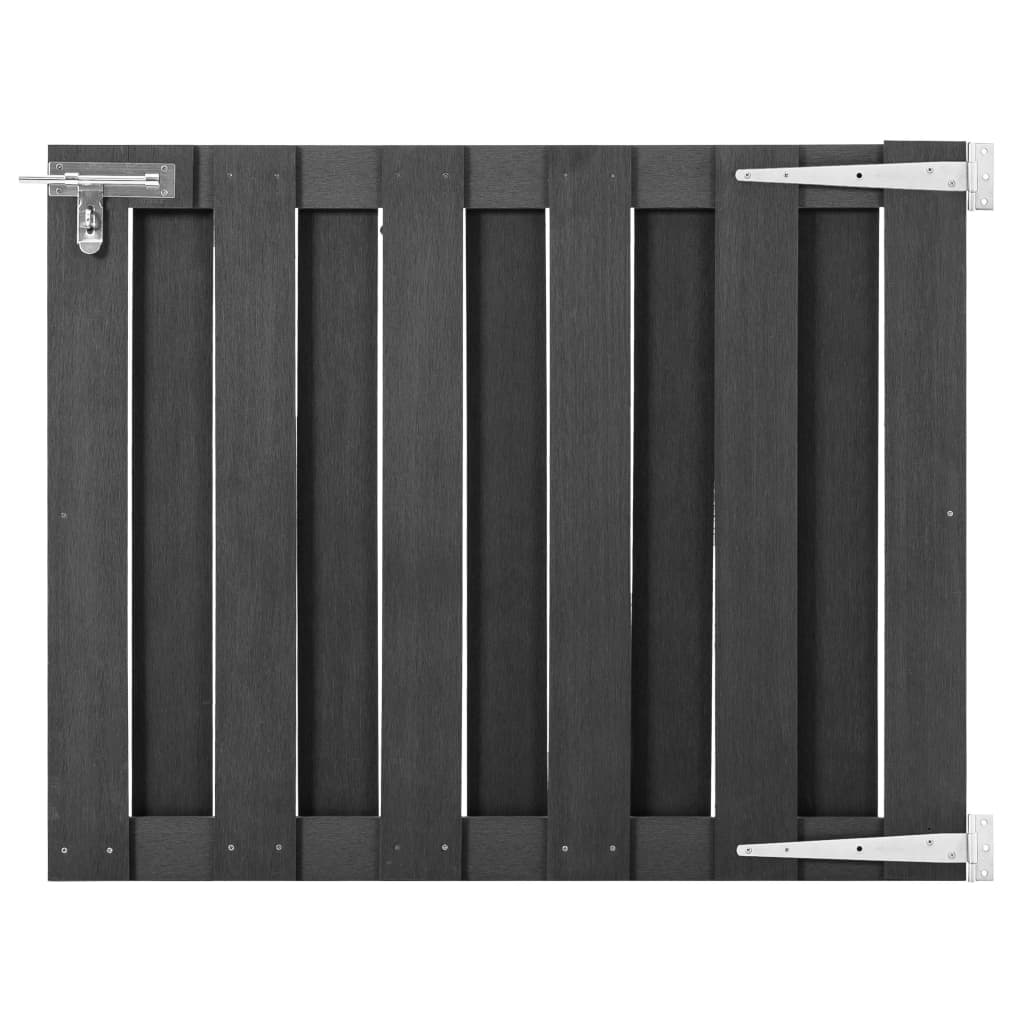 JUNG Vida Gartentor WPC 100 x 80 cm Grau