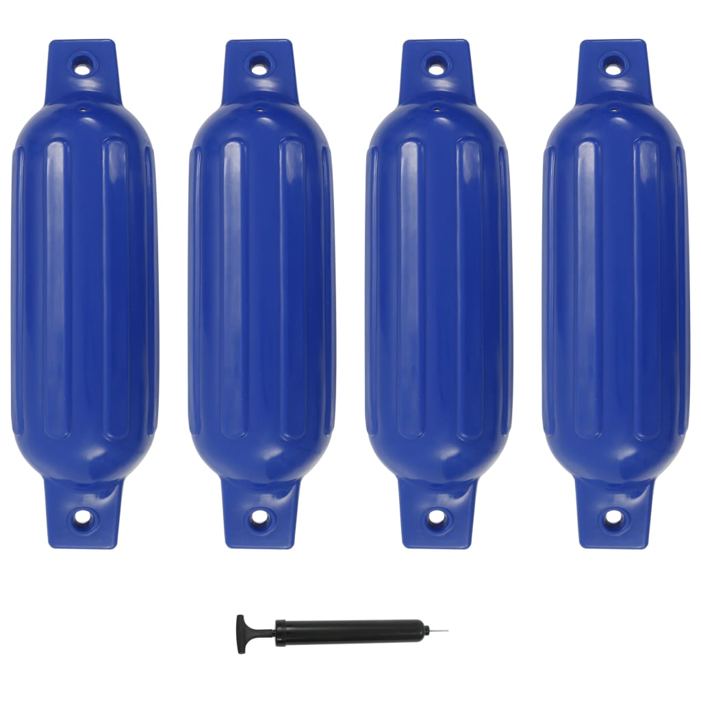 JUNG Vida Bootsfender 4 Stk. Blau 41 x 11,5 cm PVC