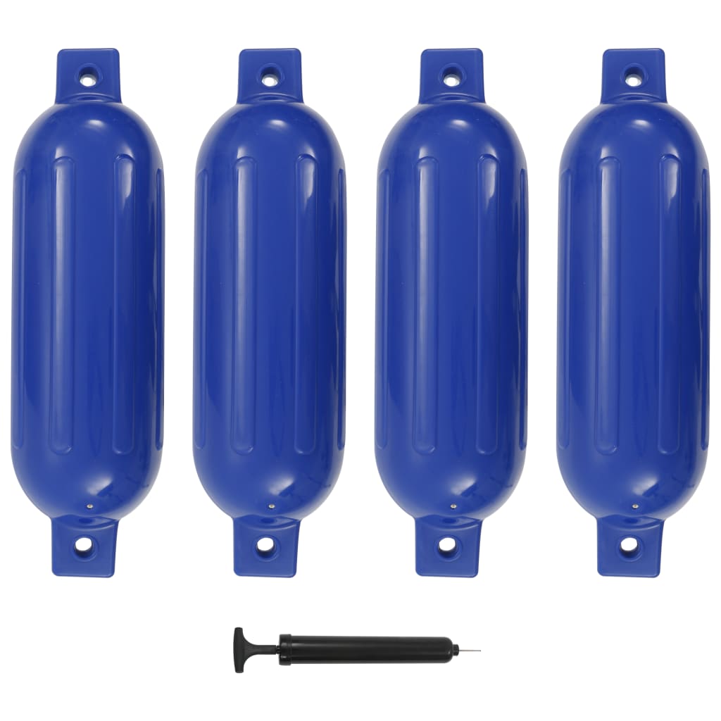 JUNG Vida Bootsfender 4 Stk. Blau 51 x 14 cm PVC