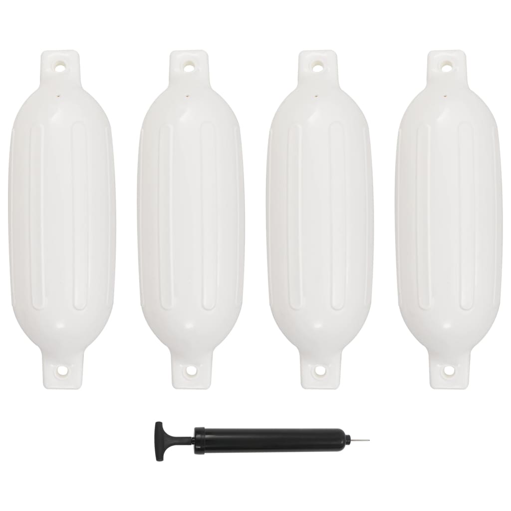 JUNG Vida Bootsfender 4 Stk. Weiß 58,5 x 16,5 cm PVC