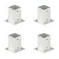 JUNG Vida Pfostenanker 4 Stk. Verzinktes Metall 91 mm