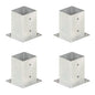 JUNG Vida Pfostenanker 4 Stk. Verzinktes Metall 101 mm