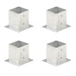 JUNG Vida Pfostenanker 4 Stk. Verzinktes Metall 121 mm