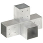 JUNG Vida Pfostenverbinder X-Form Verzinktes Metall 81 x 81 mm