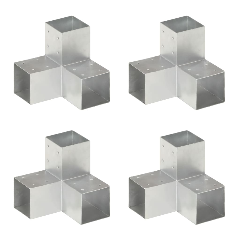 JUNG Vida Pfostenverbinder 4 Stk. Y-Form Verzinktes Metall 91 x 91 mm