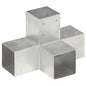 JUNG Vida Pfostenverbinder X-Form Verzinktes Metall 91 x 91 mm