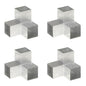 JUNG Vida Pfostenverbinder 4 Stk. Y-Form Verzinktes Metall 101 x 101 mm