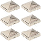 JUNG Vida Pfostenkappen 6 Stk. Pyramide Edelstahl 71 x 71 mm