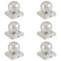 JUNG Vida Pfostenkappen 6 Stk. Kugelform Verzinktes Metall 91 x 91 mm