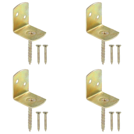 JUNG Vida Flechtzaunhalter 4 Stk. L-Form Verzinktes Metall